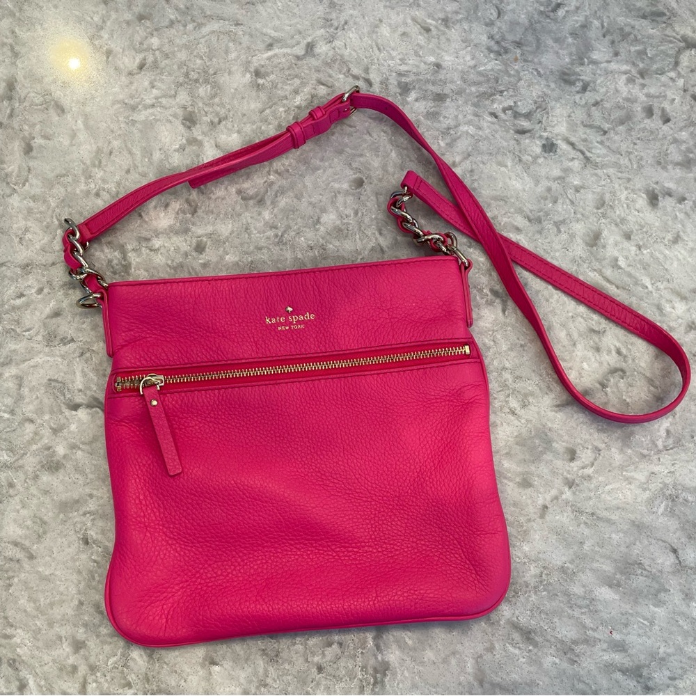 Kate Spade Pink Leather Crossbody Bag